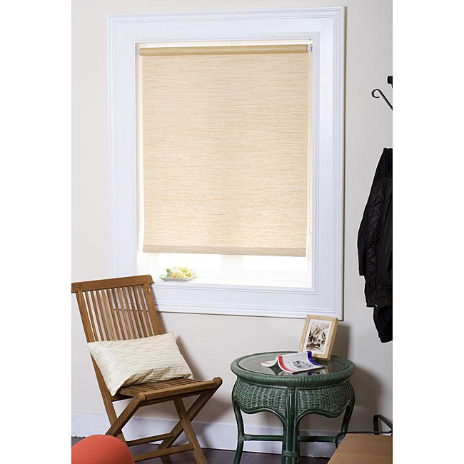 Chicology Natural-woven Cream Roller Shade (27 in. x 72 in.)