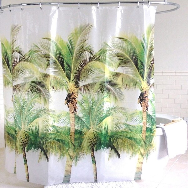 palm tree shower curtain