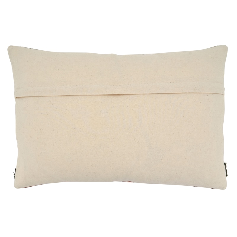 Modern Pillow With Printed and Tufted Design