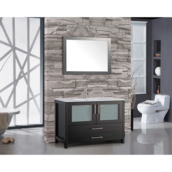 Shop Acadia 48" Bathroom Vanity with Integrated Ceramic ...