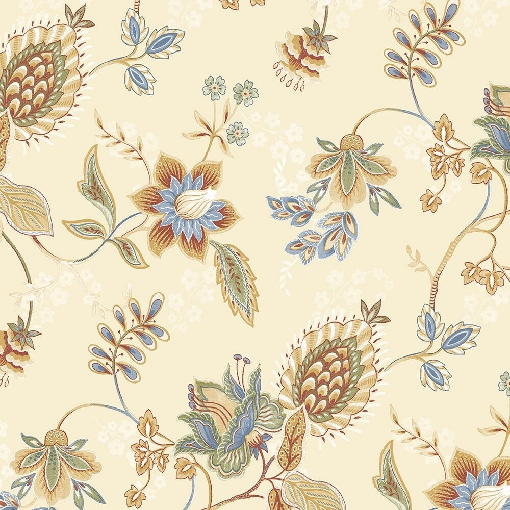 PATTON Jacobean Floral Wallpaper
