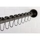 preview thumbnail 3 of 3, Edenscape Adjustable Shower Curtain Rod with Ring Combo