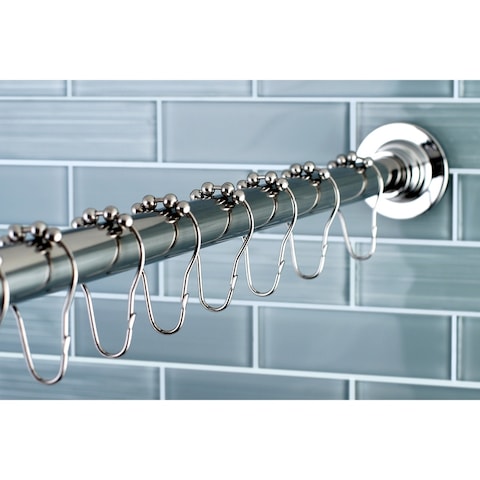 Edenscape Adjustable Shower Curtain Rod with Ring Combo