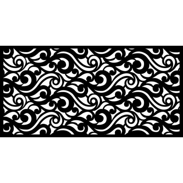 Laser Cut Metal Privacy Screen, 24 x 48/pc - WaveCurve - On Sale - Bed  Bath & Beyond - 30873064