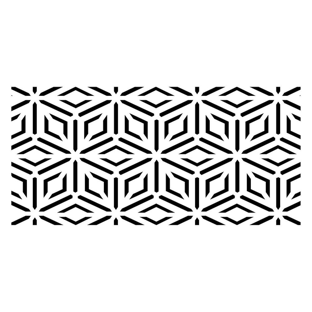 Laser Cut Metal Privacy Screen, 24" x 48"/pc - Diamond