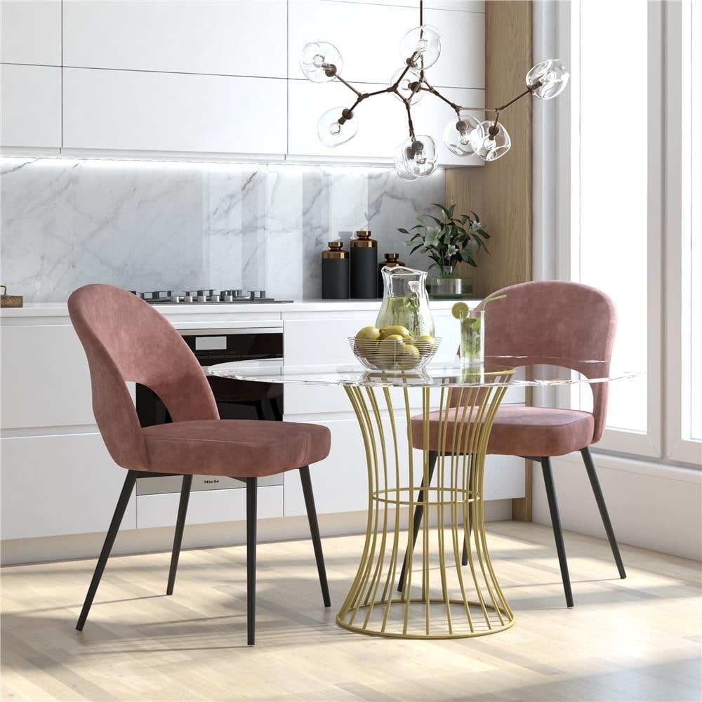 cosmoliving by cosmopolitan alexi upholstered dining chair