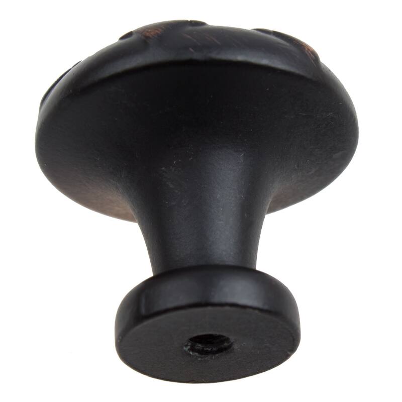 GlideRite 5-Pack 1-1/8 in. Bronze Transition Snowflake Cabinet Knobs - Oil Rubbed Bronze
