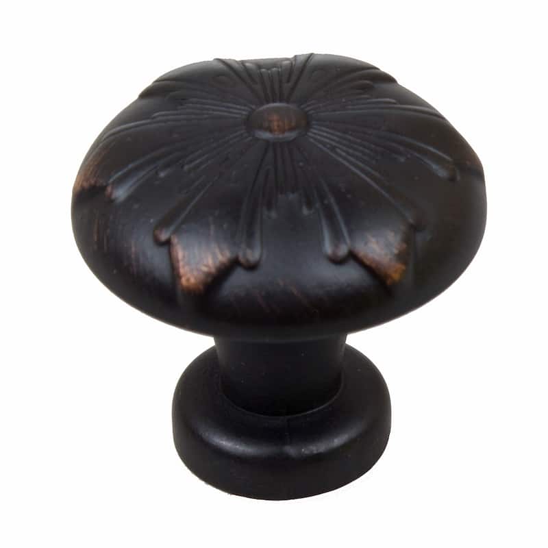 GlideRite 5-Pack 1-1/8 in. Bronze Transition Snowflake Cabinet Knobs - Oil Rubbed Bronze