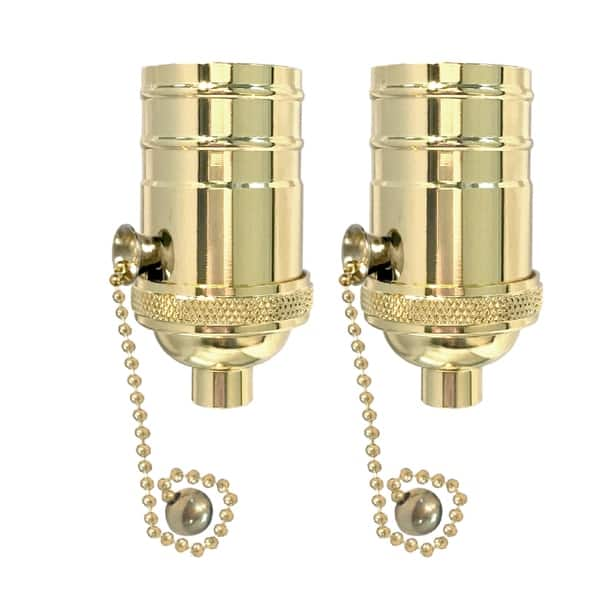 Solid Brass Pull Chain Light Socket