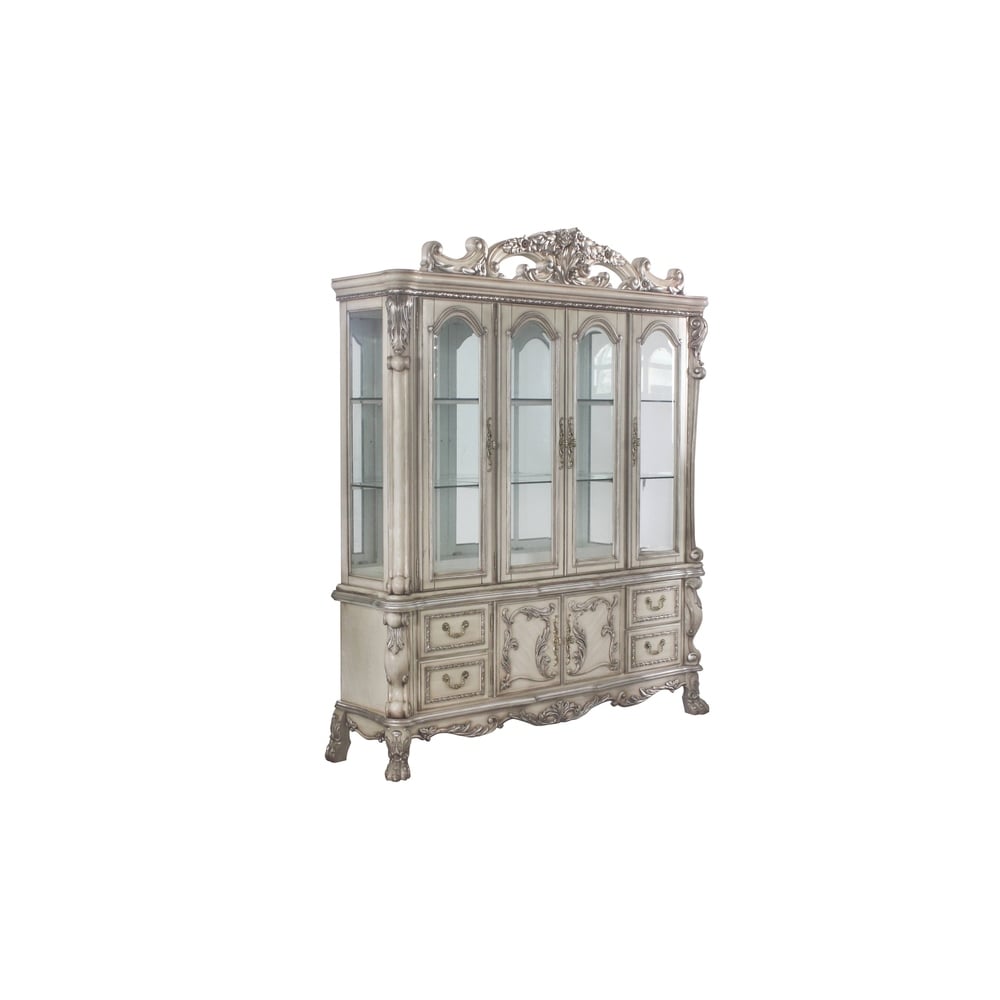 Overstock ACME Dresden Hutch and Buffet in Vintage Bone White