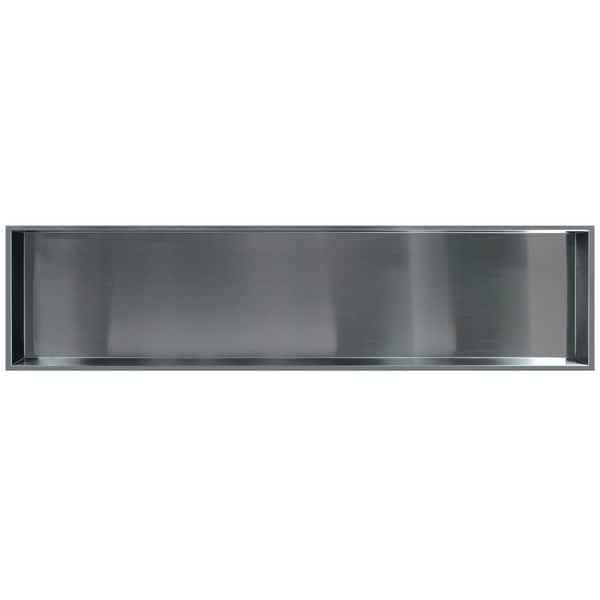 Storage Pod 58.5 in. x 14 in. 18-Gauge Stainless Steel Shower Niche Storage Pod 58.5 in. x 14 in. 18-Gauge Stainless Steel Shower Niche