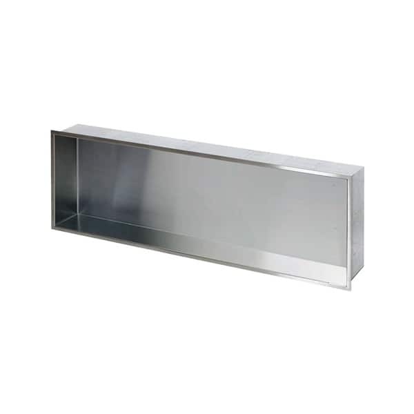 Storage Pod 58.5 in. x 14 in. 18-Gauge Stainless Steel Shower Niche Storage Pod 58.5 in. x 14 in. 18-Gauge Stainless Steel Shower Niche