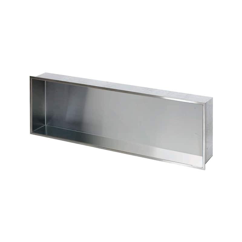 Transolid 14-in. Recessed Stainless Steel Shower Storage Pod - 14" x 3.75" x 14"