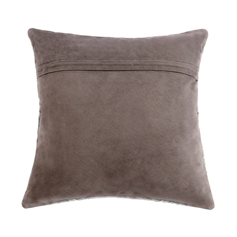 Pasargad Home Cowhide Decorative Throw Pillow, 18x18