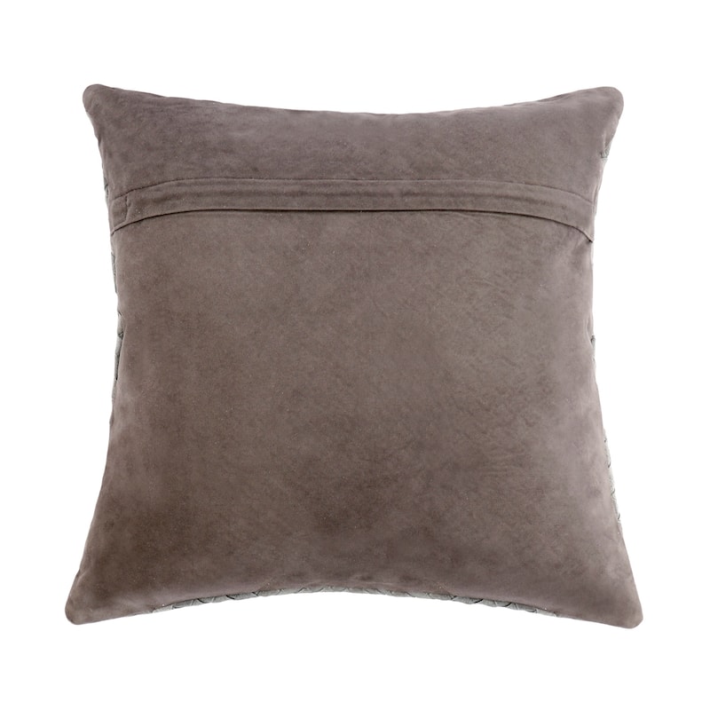 Pasargad Home Cowhide Decorative Throw Pillow, 18x18