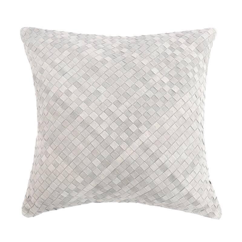 Pasargad Home Cowhide Decorative Throw Pillow, 18x18