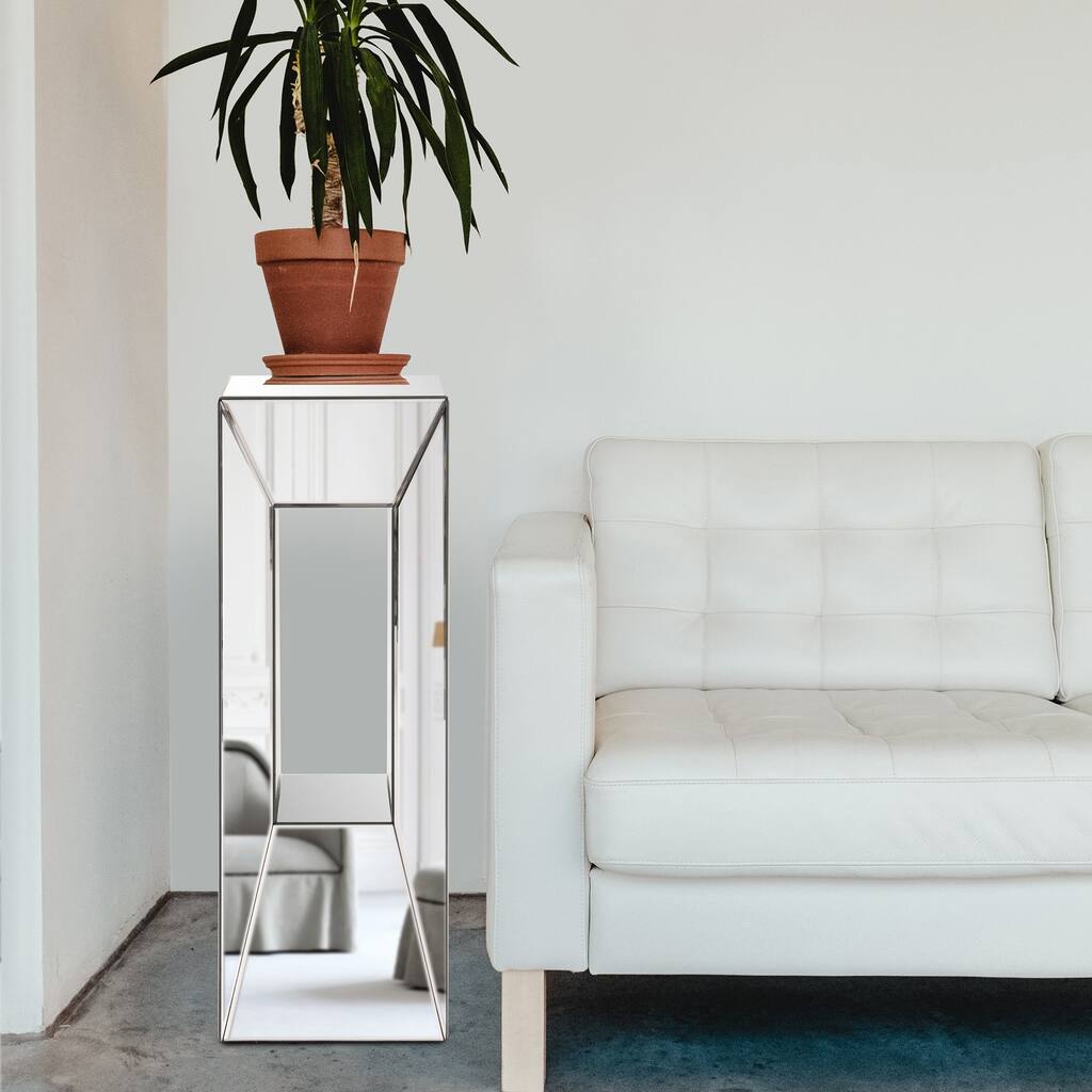 Mirrored Pedestal with Offset Opening, Large