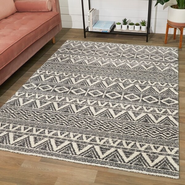 Shop Ensley Geometric Area Rug Overstock 30879638