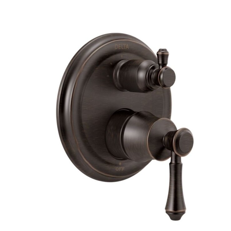 Antique Copper Standard Plumbing Supply Jaclo A365-TRIM-ACU Contemporary Round Pressure Balance Valve with Diverter and Slim Lever Handle