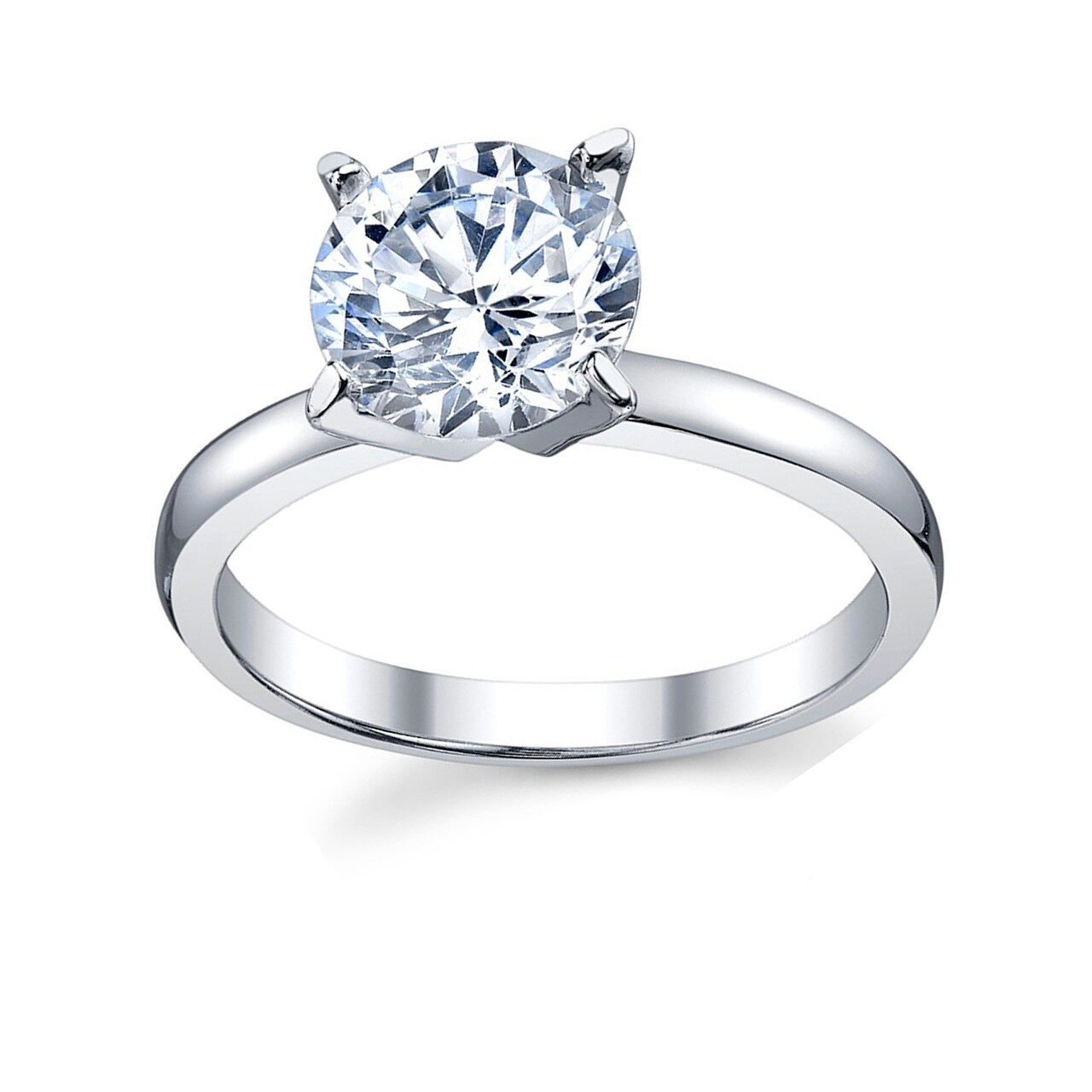 Size 4-11 Sterling Silver Double Row Cz Eternity Ring