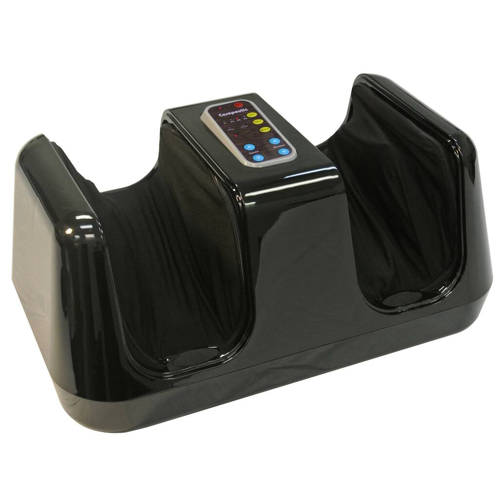 Carepeutic Lower Extremities Circulation Shiatsu Foot Massager with Kneading Rolling Vibration and Heat