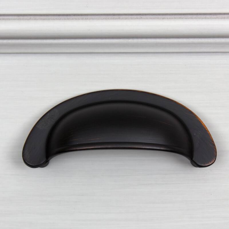 GlideRite 5-Pack 2-1/2 in. Center Oil Rubbed Bronze Bin Cabinet Pulls - Oil Rubbed Bronze