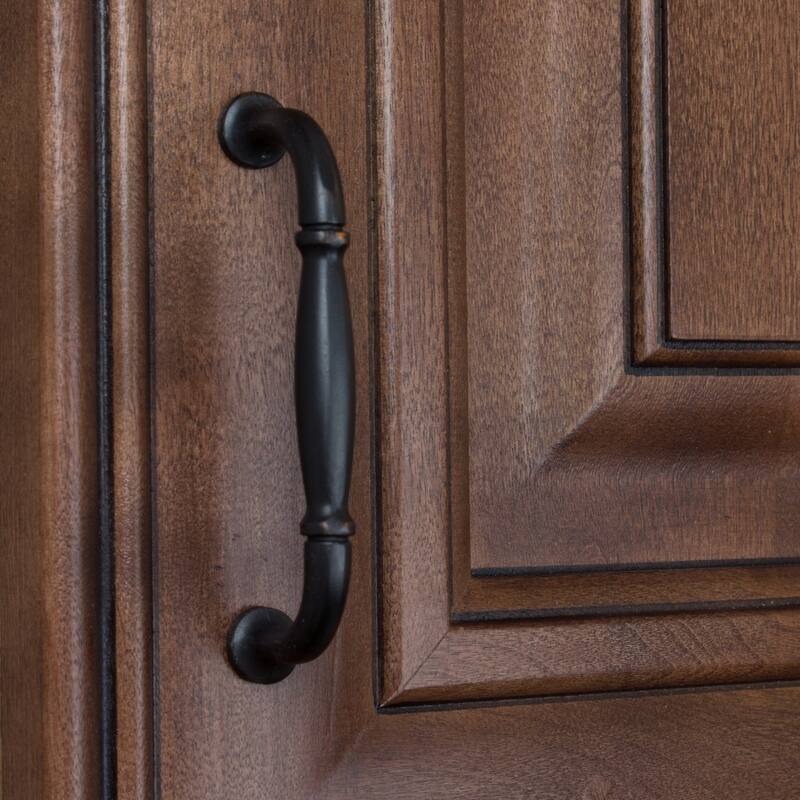 GlideRite 5-Pack 3 in. Center Oil Rubbed Bronze Fluted Cabinet Pulls - Oil Rubbed Bronze