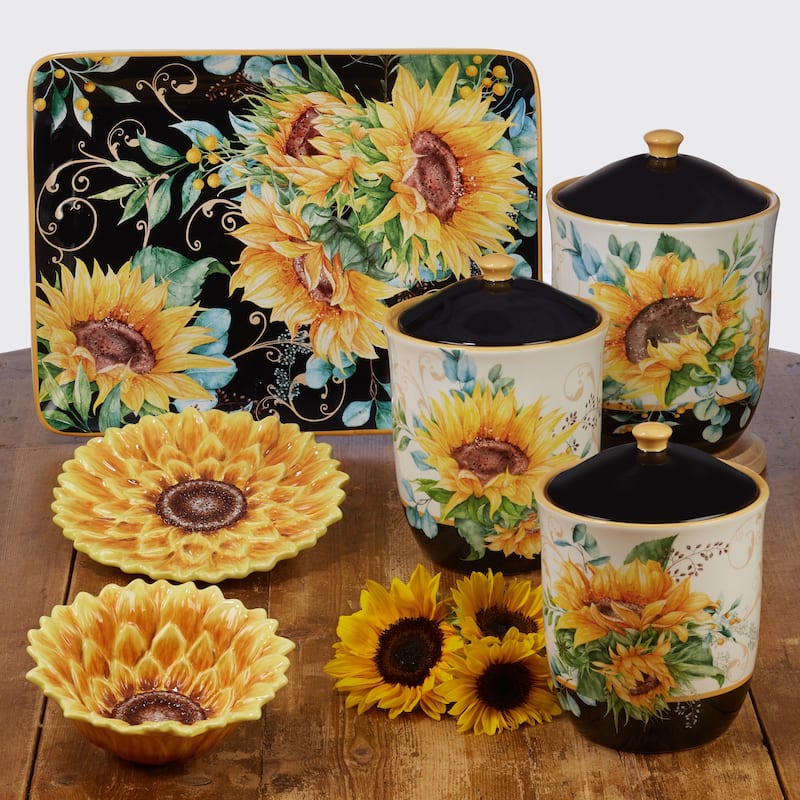 Certified International Sunflower Fields Rectangular Platter