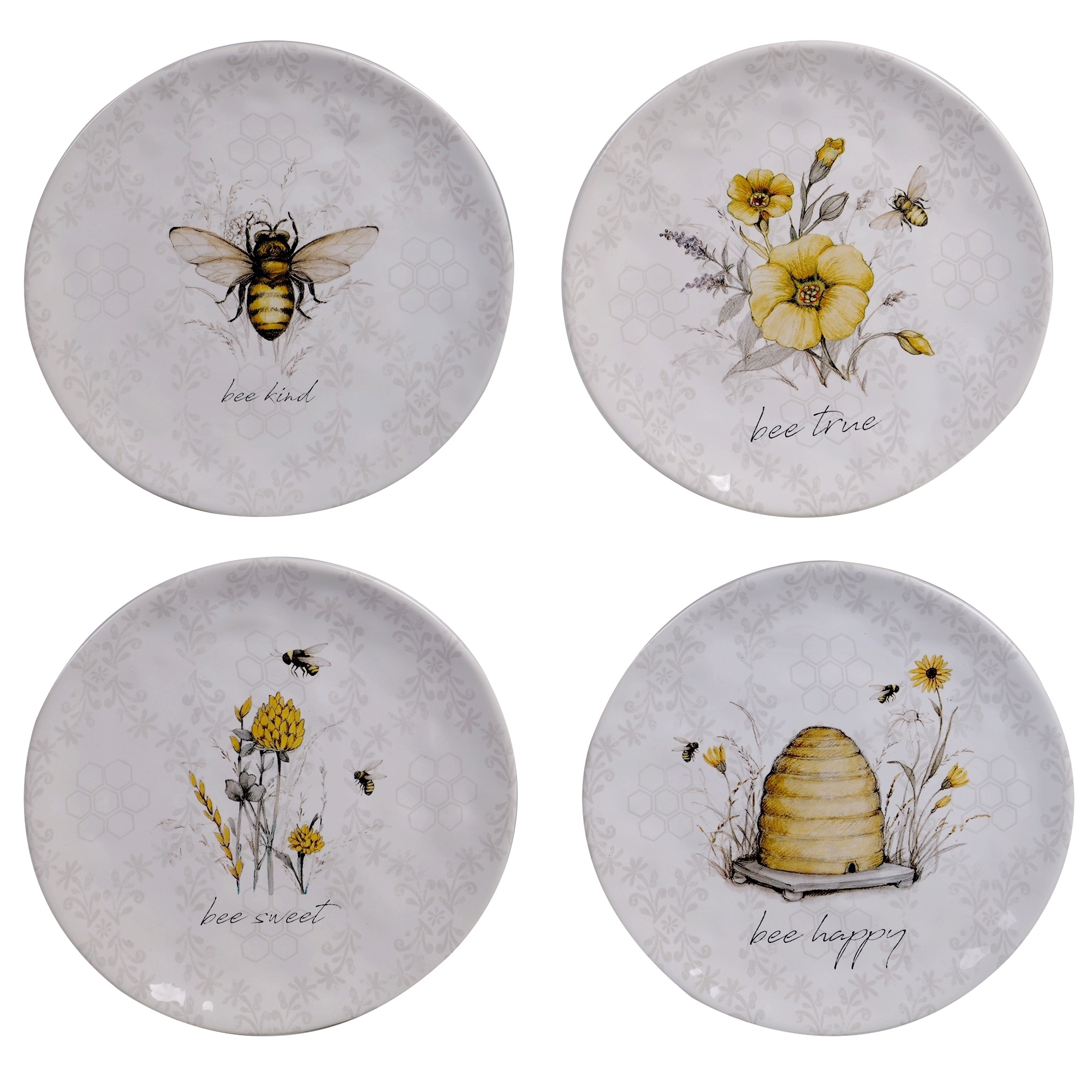 Bee Plates (Set of 8)