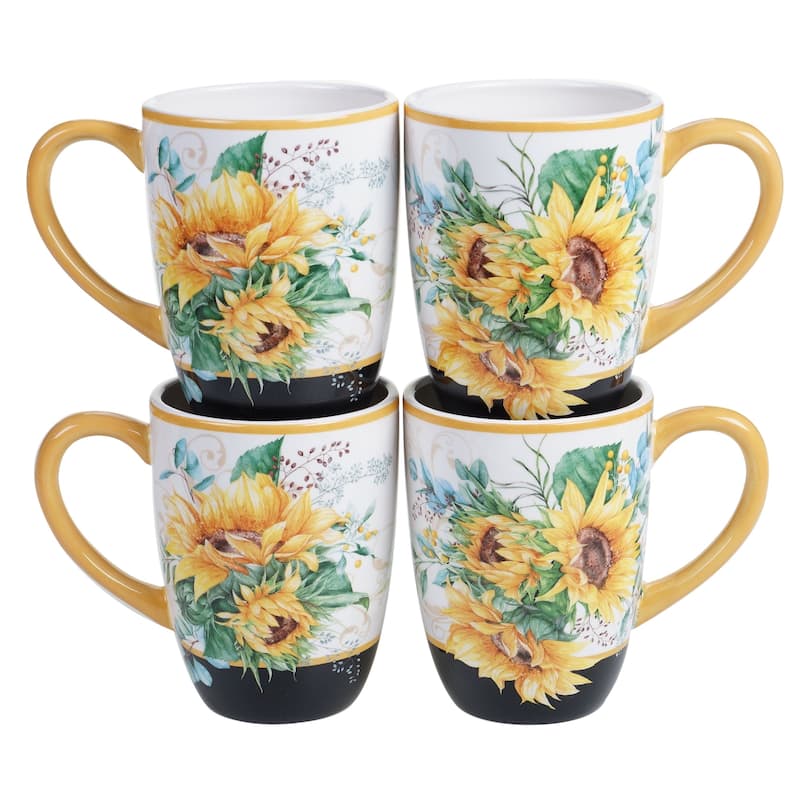 Certified International Sunflower Fields 16-piece Dinnerware Set (Service for 4)