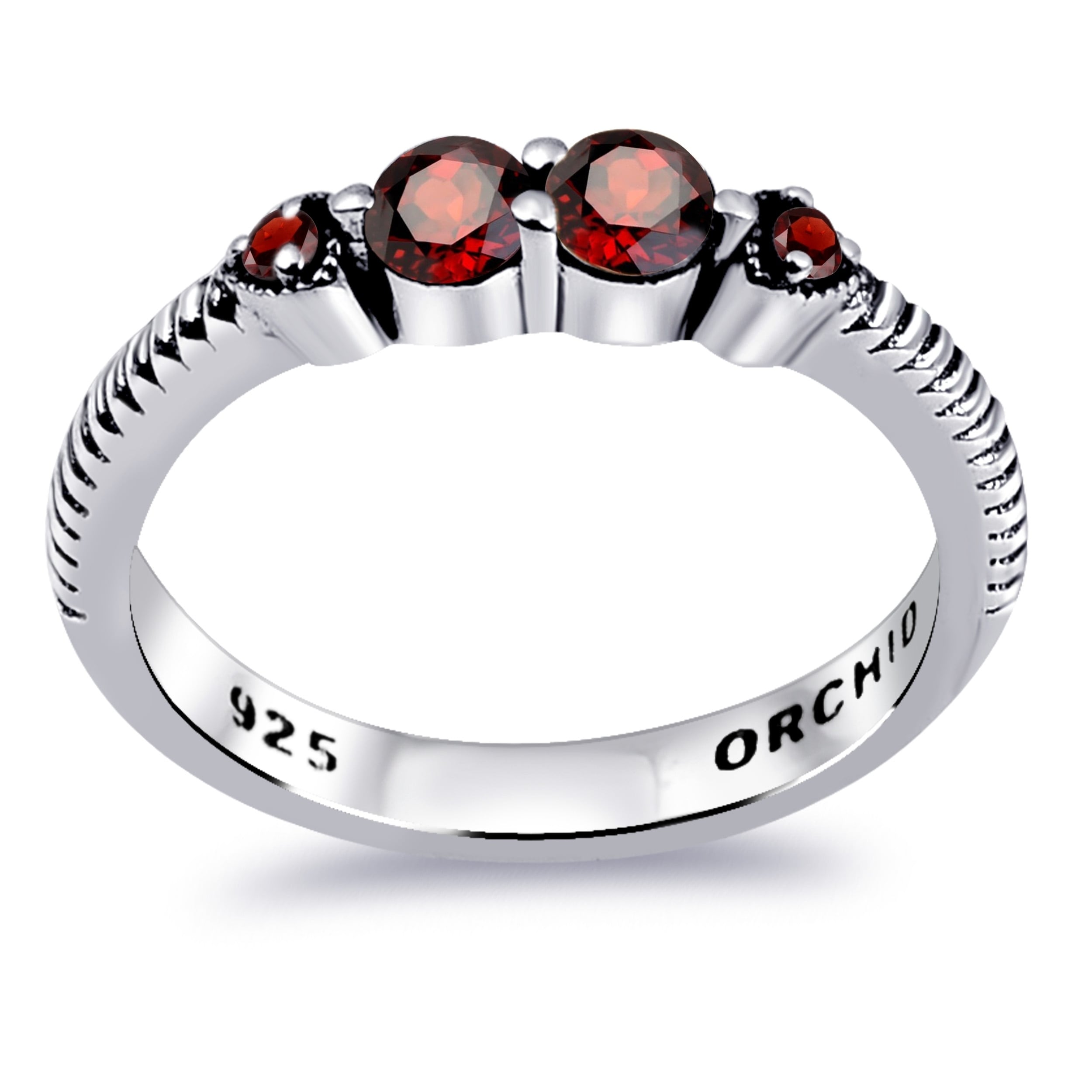 DV Jewels Black Onyx Round Prong Set Ring