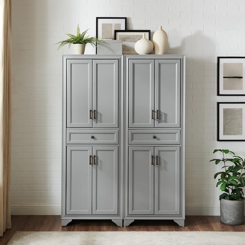 Crosley Tara 2Pc Pantry Set - 47.5"W x 15"D x 67.75"H