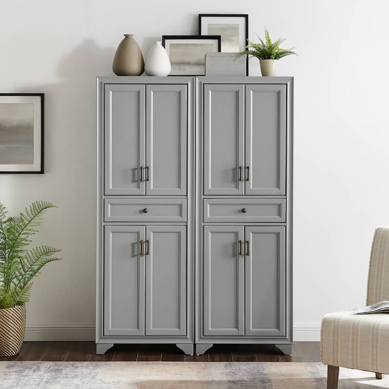 Crosley Tara 2Pc Pantry Set - 47.5"W x 15"D x 67.75"H