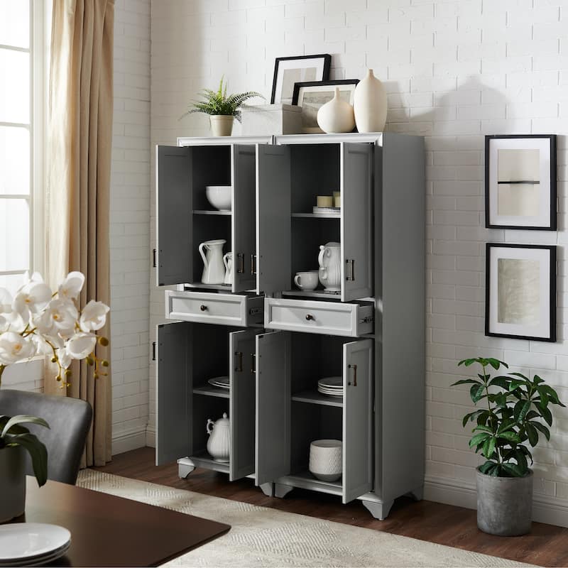 Crosley Tara 2Pc Pantry Set - 47.5"W x 15"D x 67.75"H