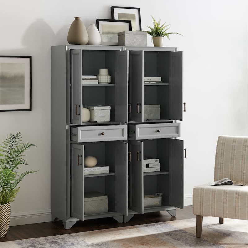 Crosley Tara 2Pc Pantry Set - 47.5"W x 15"D x 67.75"H