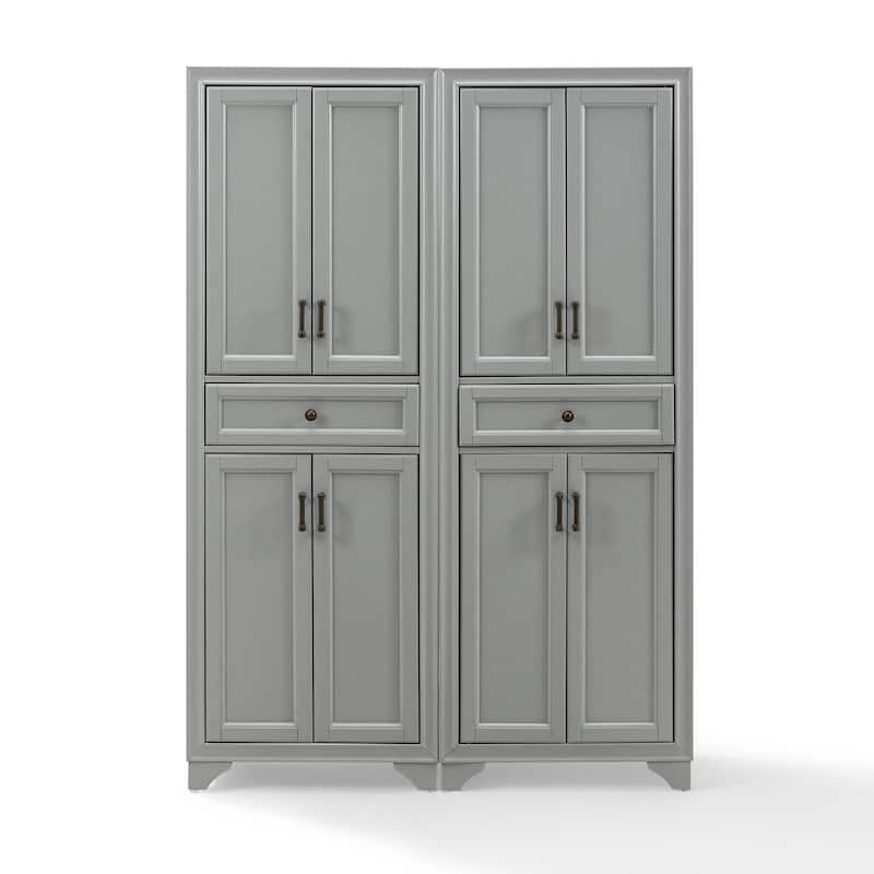 Crosley Tara 2Pc Pantry Set - 47.5"W x 15"D x 67.75"H