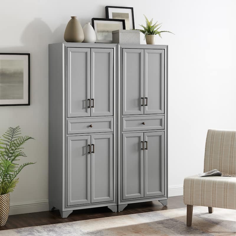 Crosley Tara 2Pc Pantry Set - 47.5"W x 15"D x 67.75"H