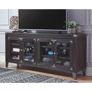 Todoe Contemporary Extra Large TV Stand, Brown