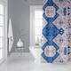 ABADEH BLUE and GREY Shower Curtain by Kavka Designs