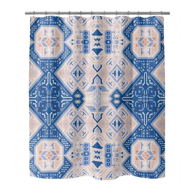 ABADEH BLUE and GREY Shower Curtain by Kavka Designs