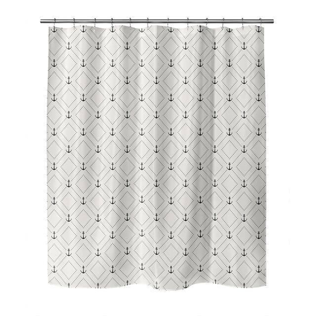ANCHOR GEO Shower Curtain by Kavka Designs