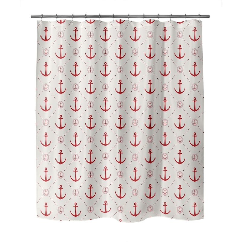 ANCHOR CHIEF RED Shower Curtain By Kavka Designs - Bed Bath & Beyond ...