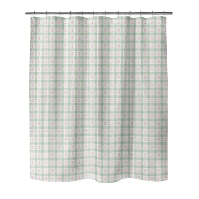 ANCHOR GALORE MINT and PINK Shower Curtain by Kavka Designs