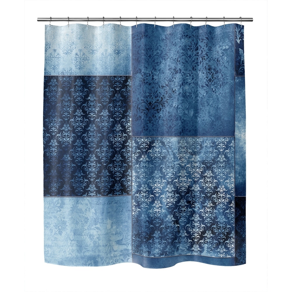 Quilted Patch Deadstock Cotton Shower Curtain