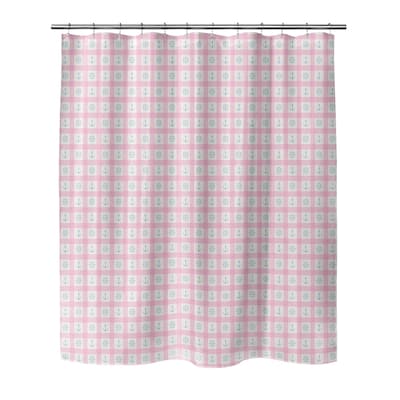 ANCHOR GALORE PINK and LIGHT BLUE Shower Curtain by Kavka Designs