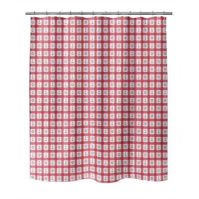 ANCHOR GALORE RED and BLUE Shower Curtain by Kavka Designs