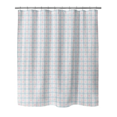 ANCHOR GALORE LIGHT BLUE and PINK Shower Curtain by Kavka Designs