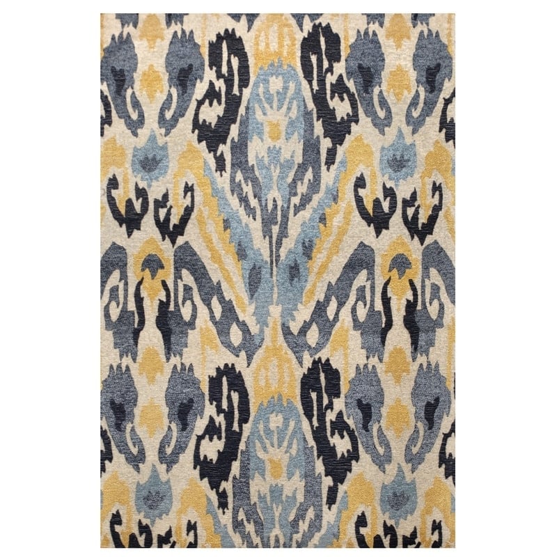 HERAT ORIENTAL Handmade Ikat Chenille Flatweave Rug - 4' x 6'