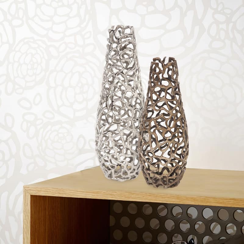 Allan Andrews Bronze Aluminum Decorative Branch Vase