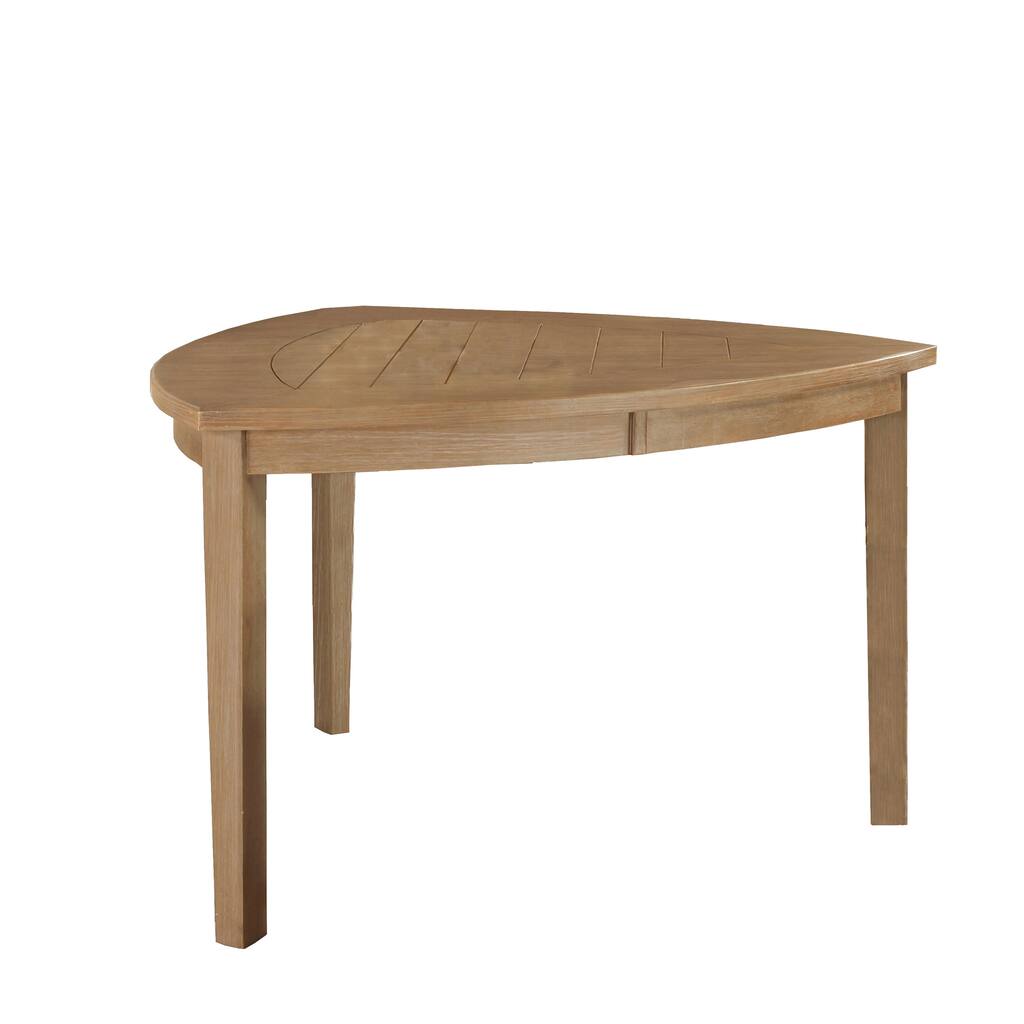 Best Quality Furniture Rustic Brown Rectangle Counter Height Dining Table